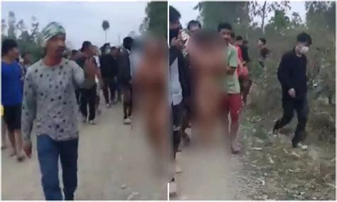 manipur girl paraded video|Video of tribal women paraded naked in Manipur shocks India